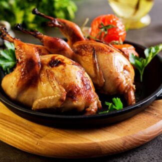 Freshly Frozen Gourmet Quail 2 Birds per Package| Non GMO